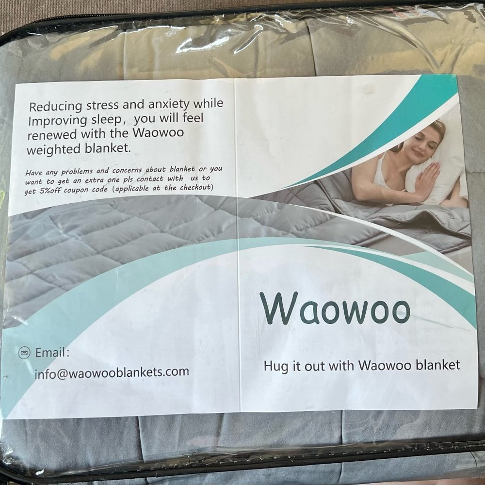 Waowoo Weighted Blanket, 60"x80"